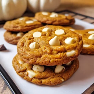 Pumpkin White Chocolate Chip Cookies