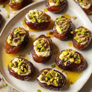 St. Patrick’s Day Treat: Honey Pistachio Ricotta Stuffed Dates