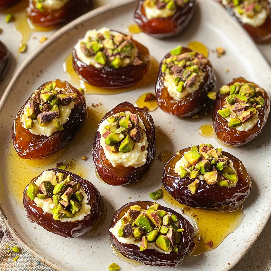 St. Patrick’s Day Treat: Honey Pistachio Ricotta Stuffed Dates