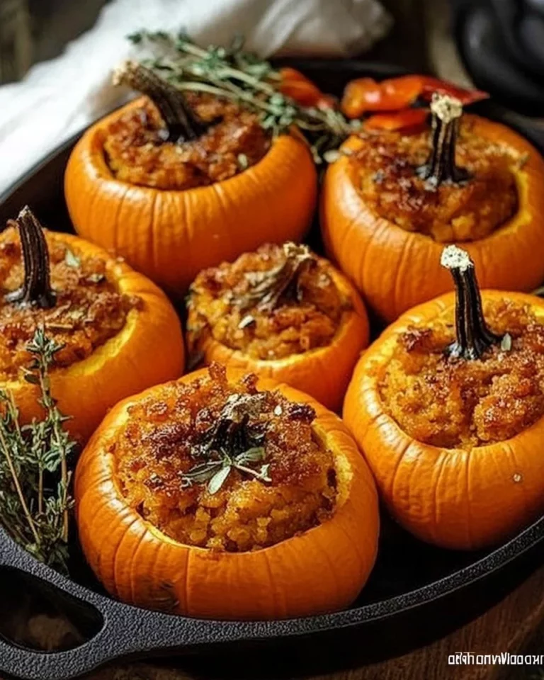 Stuffed Mini Pumpkins Recipe