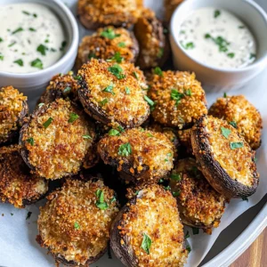 Air Fryer Ranch Mushrooms