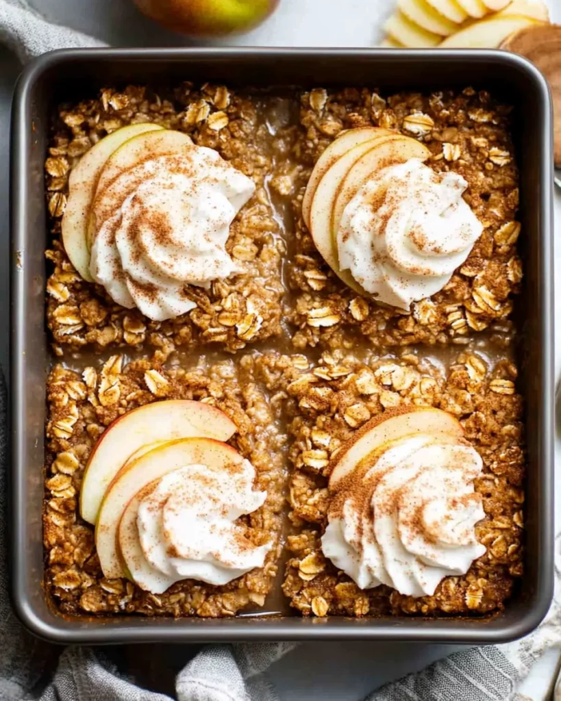 Amish-Style Apple and Cinnamon Baked Oatmeal