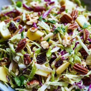 Apple Coleslaw with Cranberries and Pecans