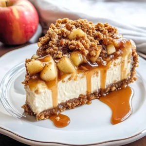 Apple Crisp Cheesecake