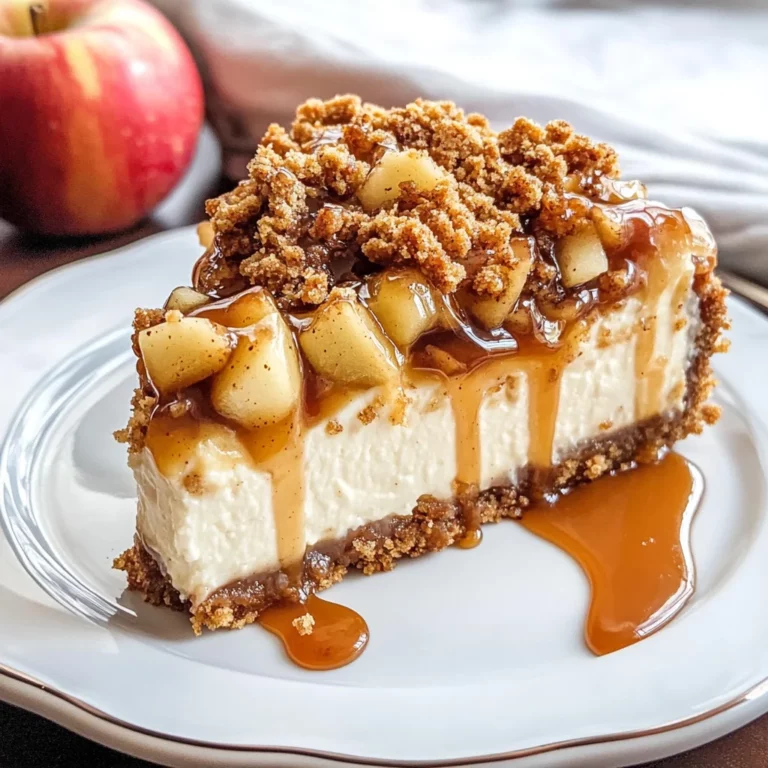 Apple Crisp Cheesecake