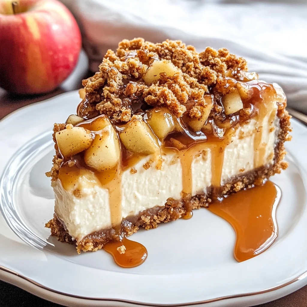 Apple Crisp Cheesecake