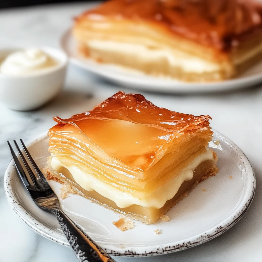 Apple Mille Feuille with Vanilla Custard (gluten-free)