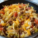 Cabbage Roll Skillet (Easy Keto Ground Beef Dinner Recipe)