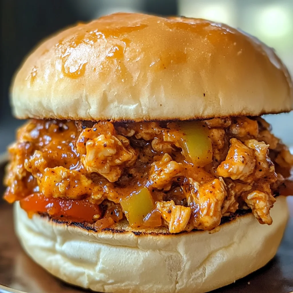 Cajun Chicken Sloppy Joes