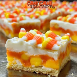 Candy Corn Cookie Bars Recipe!