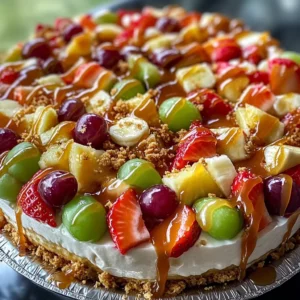 Cheesecake Fruit Salad Caramel