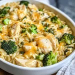 Cheesy Chicken Broccoli Orzo