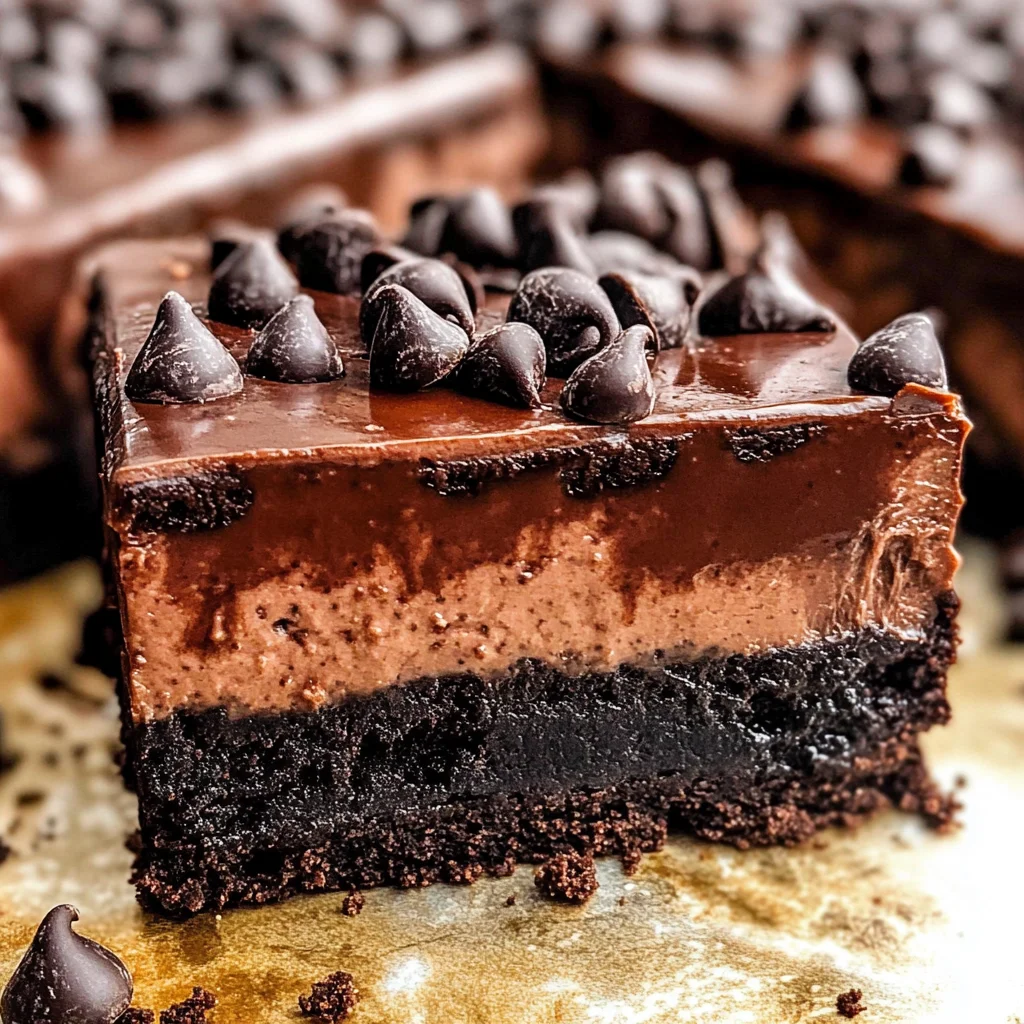 Chocolate Cheesecake Bars