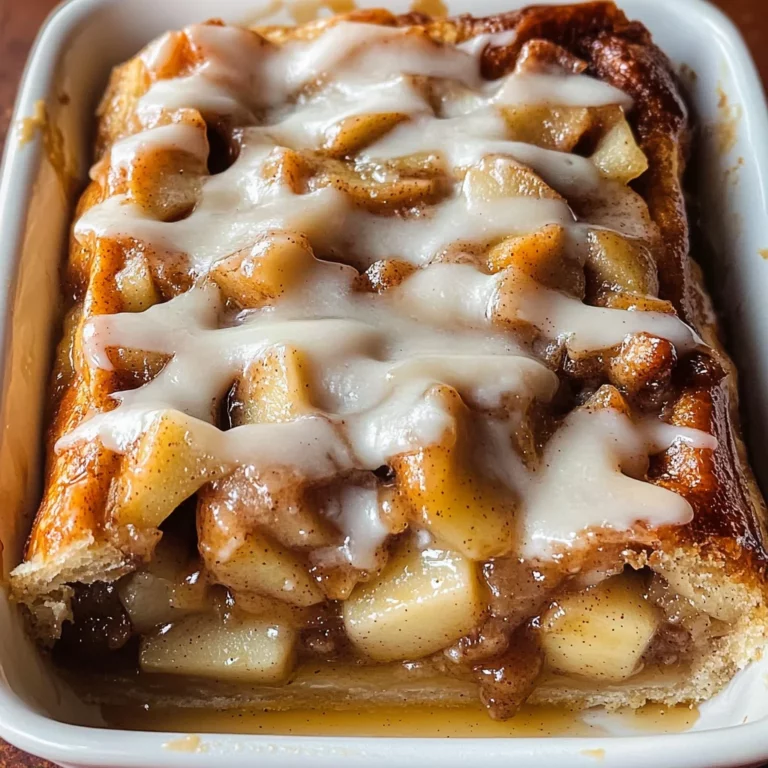 Cinnamon Roll Apple Pie