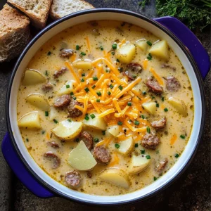 Classic Pork Sausage Potato Soup