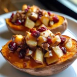 Cranberry Apple Twice-Baked Sweet Potatoes