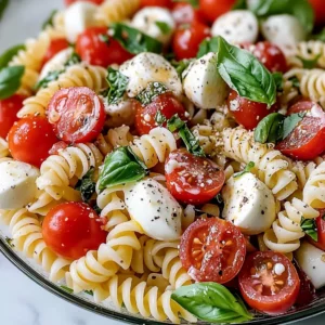 Creamy Caprese Pasta Salad