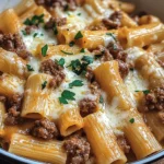 Creamy Parmesan Beef Rigatoni