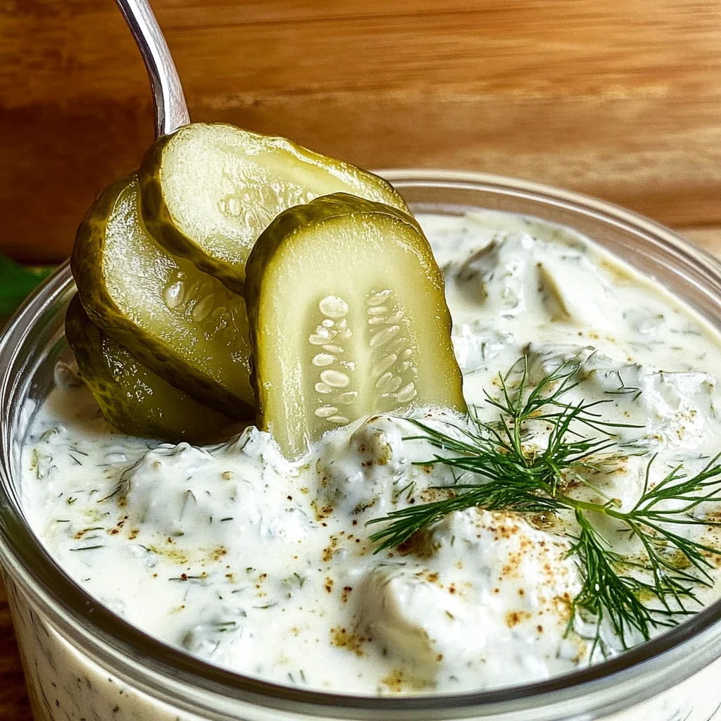 Healthy Dill Pickle Cottage Cheese Ranch Recipe