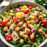 Healthy Tuna Garbanzo Bean Salad