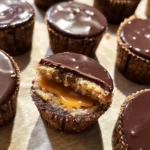 Healthy Twix Cookie Cups (Vegan, Paleo)