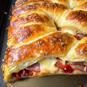 Italian Crescent Roll Sandwich Bake - Easy Party Favorite