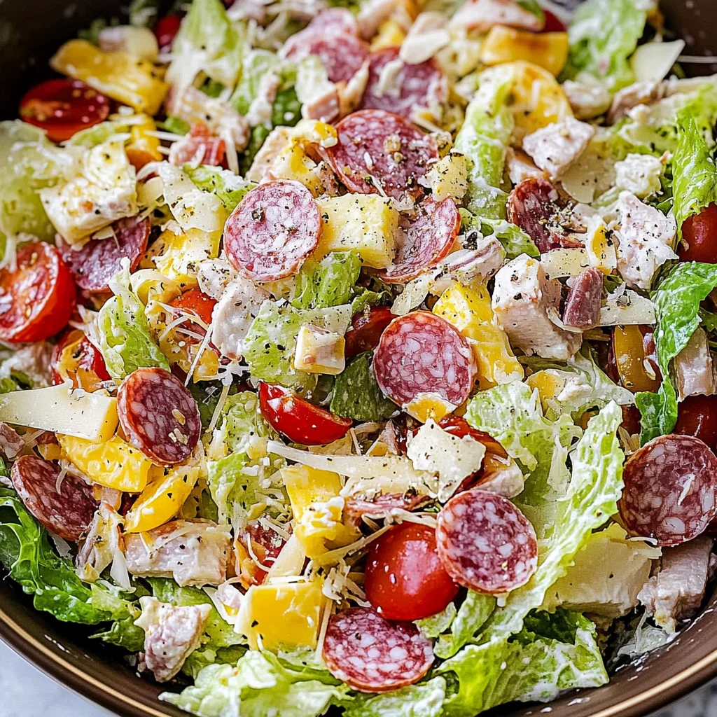 Italian Grinder Salad (Chopped Sub Salad)