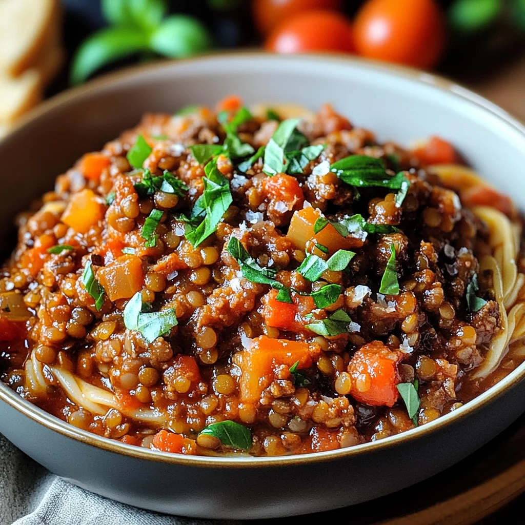 Lentil Bolognese