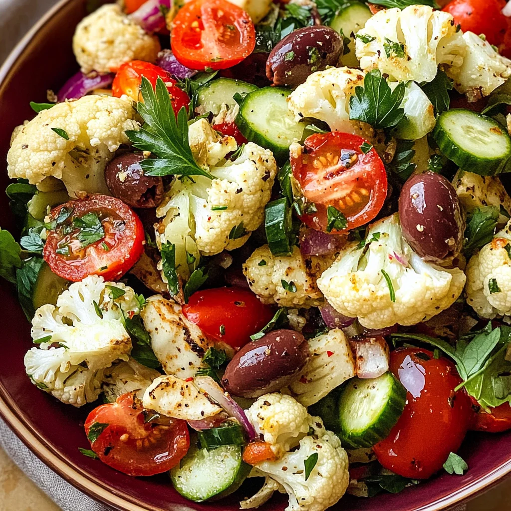 Mediterranean Cauliflower Salad