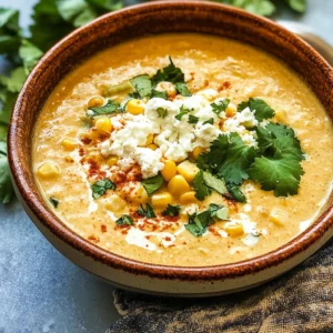 Mexican Street Corn Soup