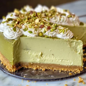 No-Bake Pistachio Cheesecake