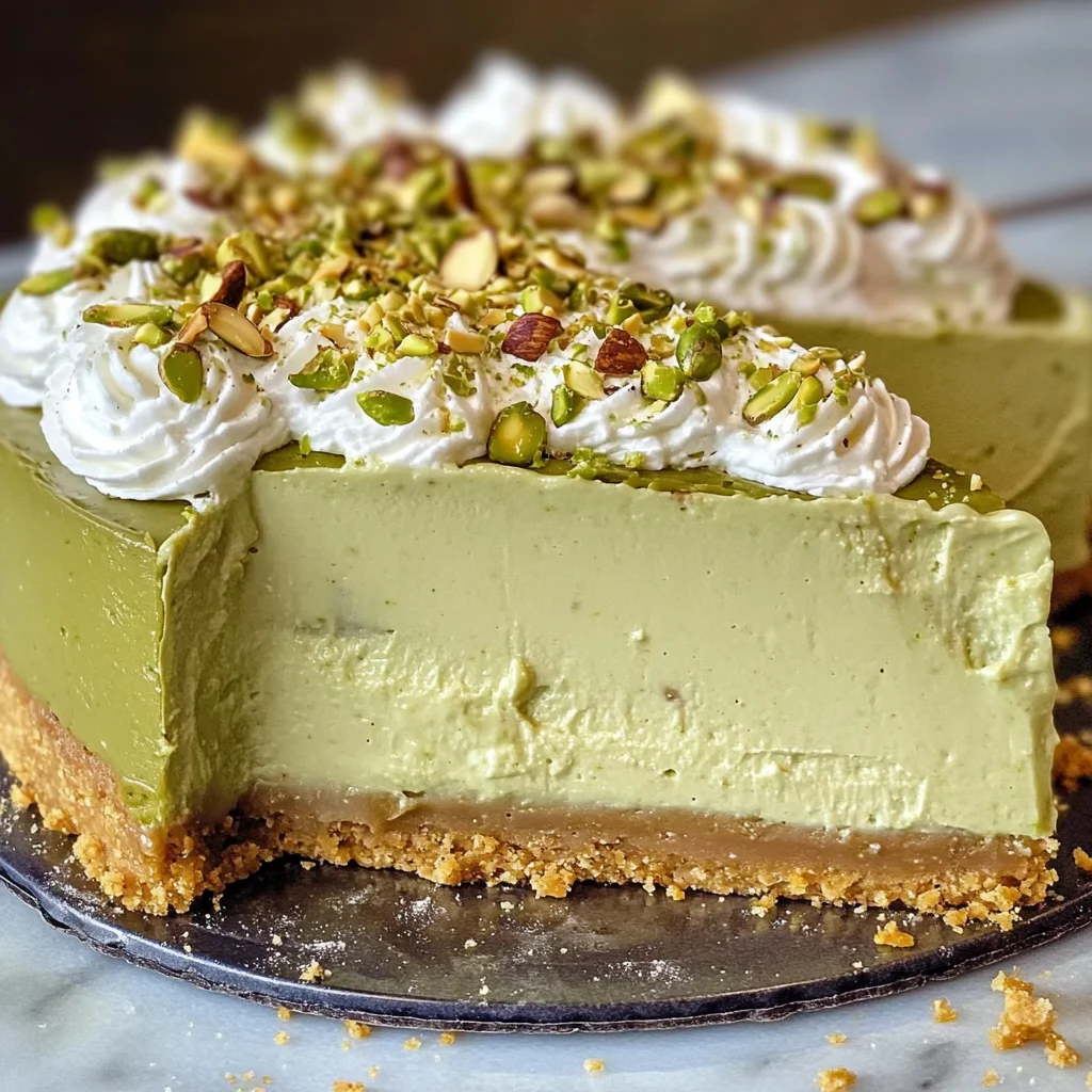 No-Bake Pistachio Cheesecake