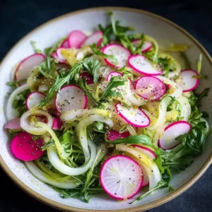 Radish and Fennel Salad with Lemon Dressing