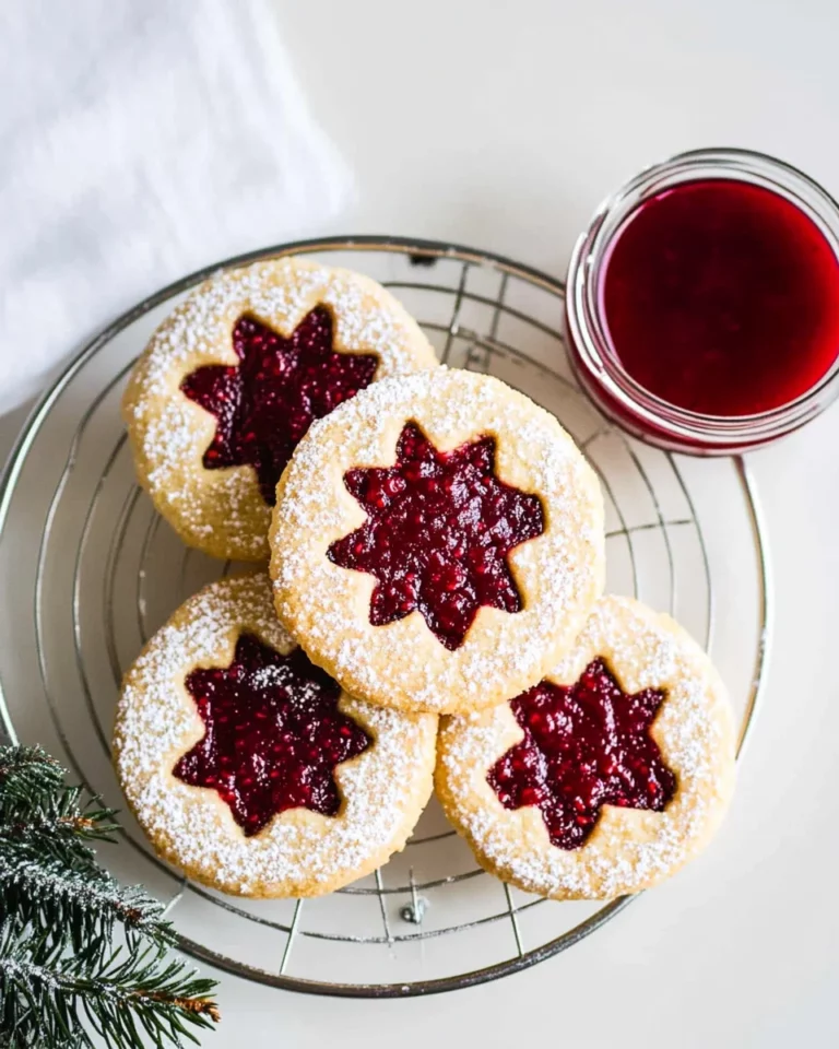 Raspberry Linzer Cookies