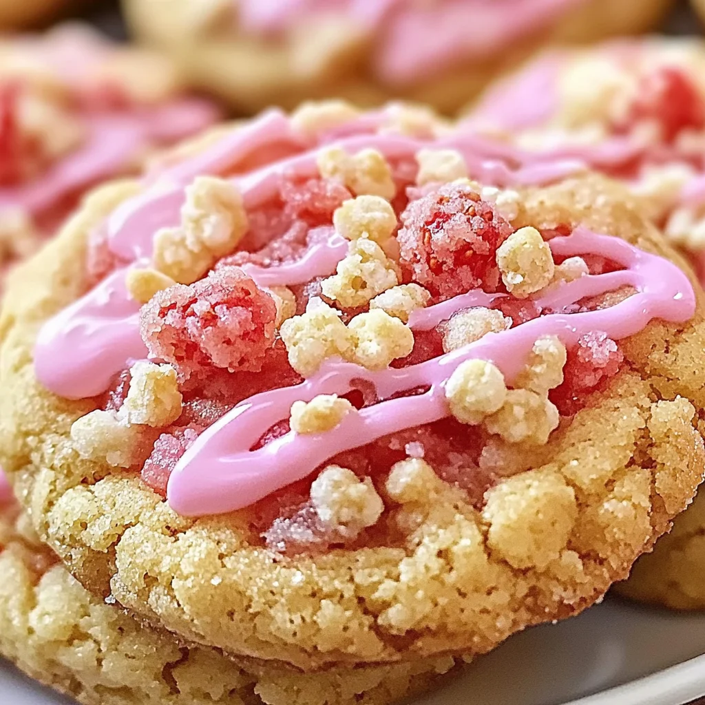 Strawberry Crunch Cookies