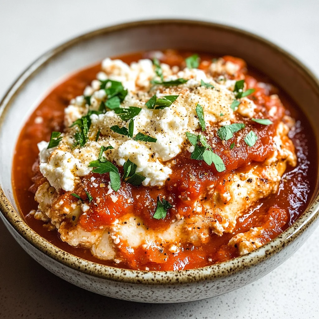 Super Yummy Cottage Cheese Chicken Parm Bowl