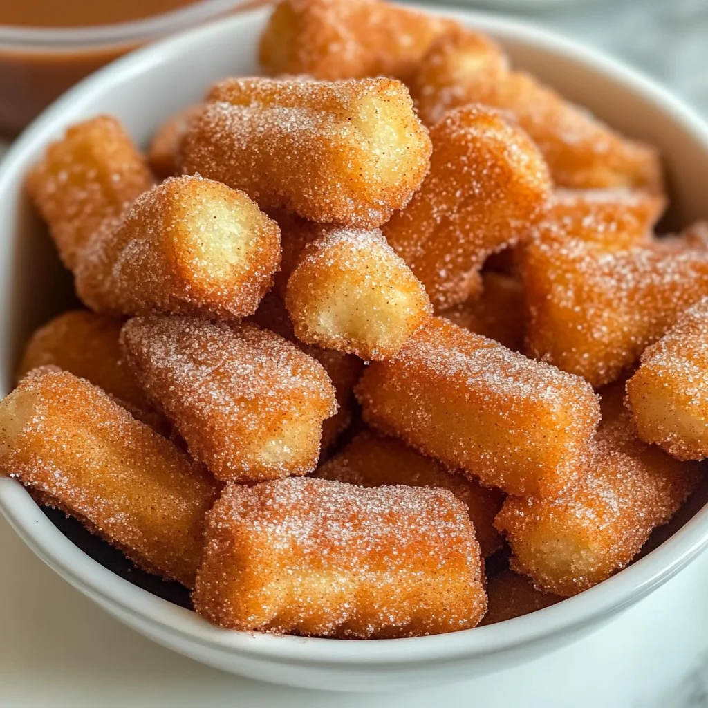 Sweet Air Fryer Churro Bites Recipe