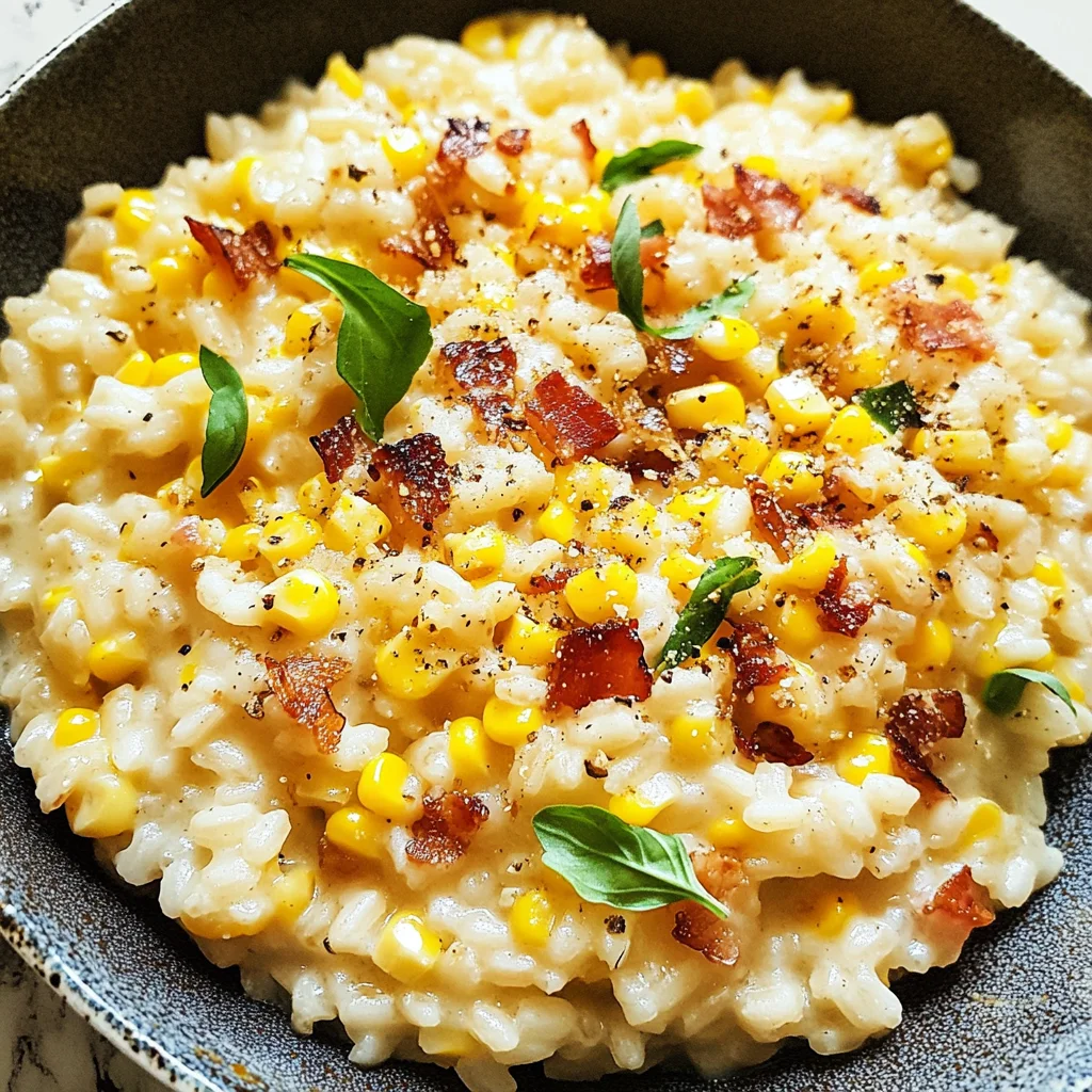 Sweet Corn Risotto