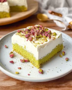 Vegan Pistachio Tres Leches (3 Milk Cake)