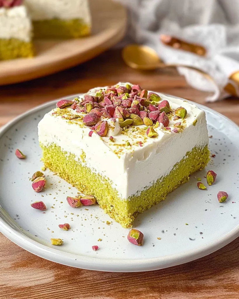 Vegan Pistachio Tres Leches (3 Milk Cake)