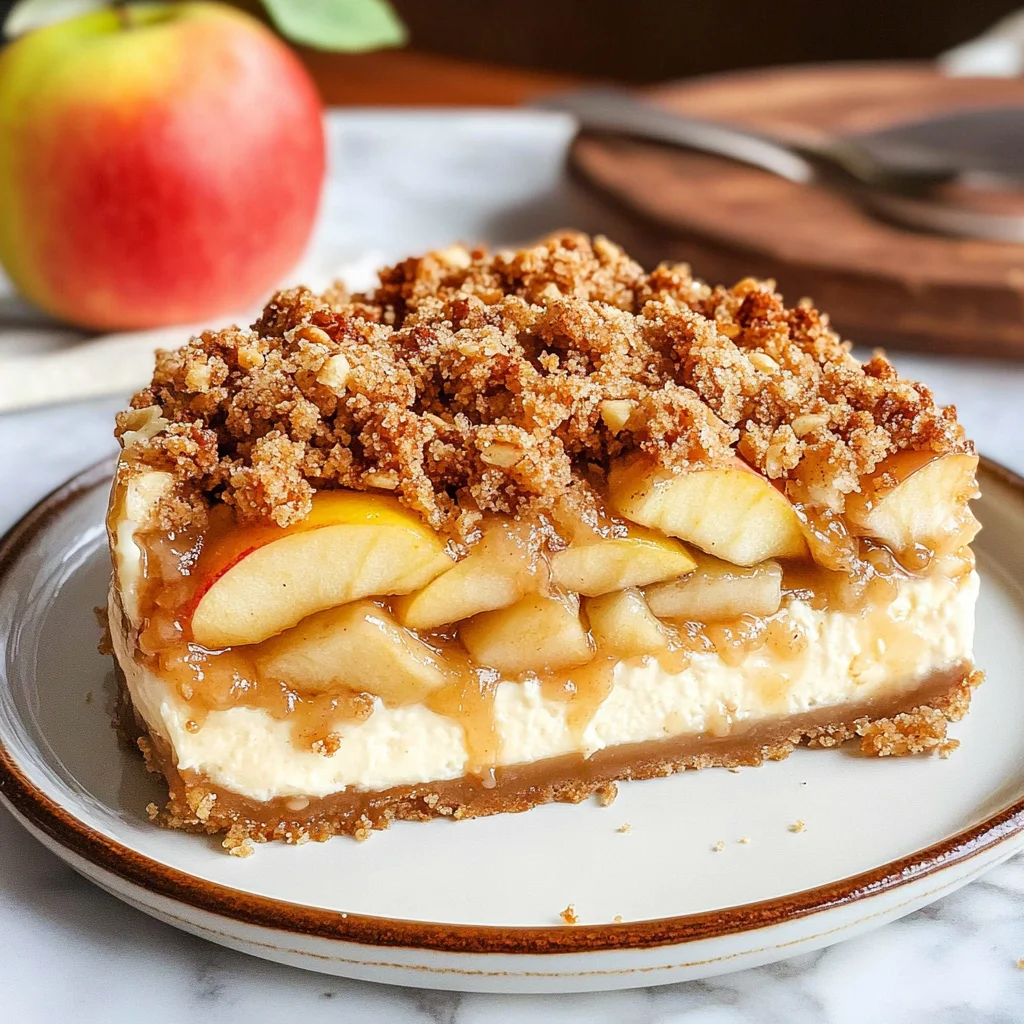 Apple Crumble Cheesecake