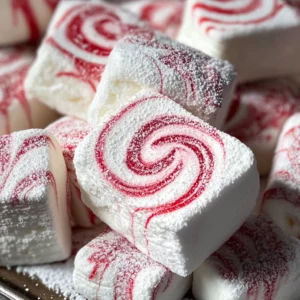 Candy Cane Marshmallows