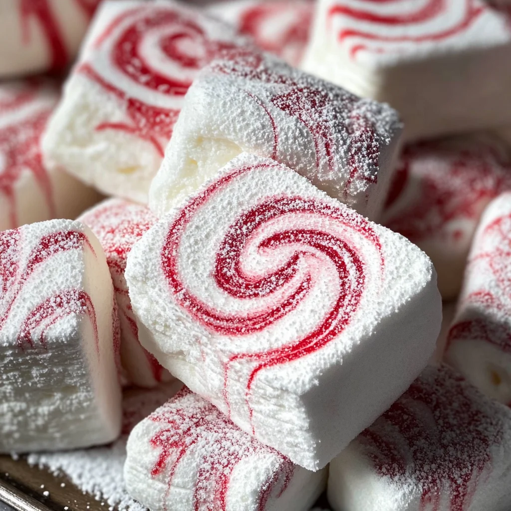 Candy Cane Marshmallows
