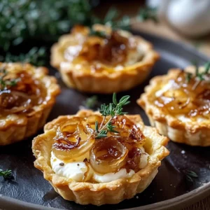 Caramelized Onion and Goat Cheese Tartlets