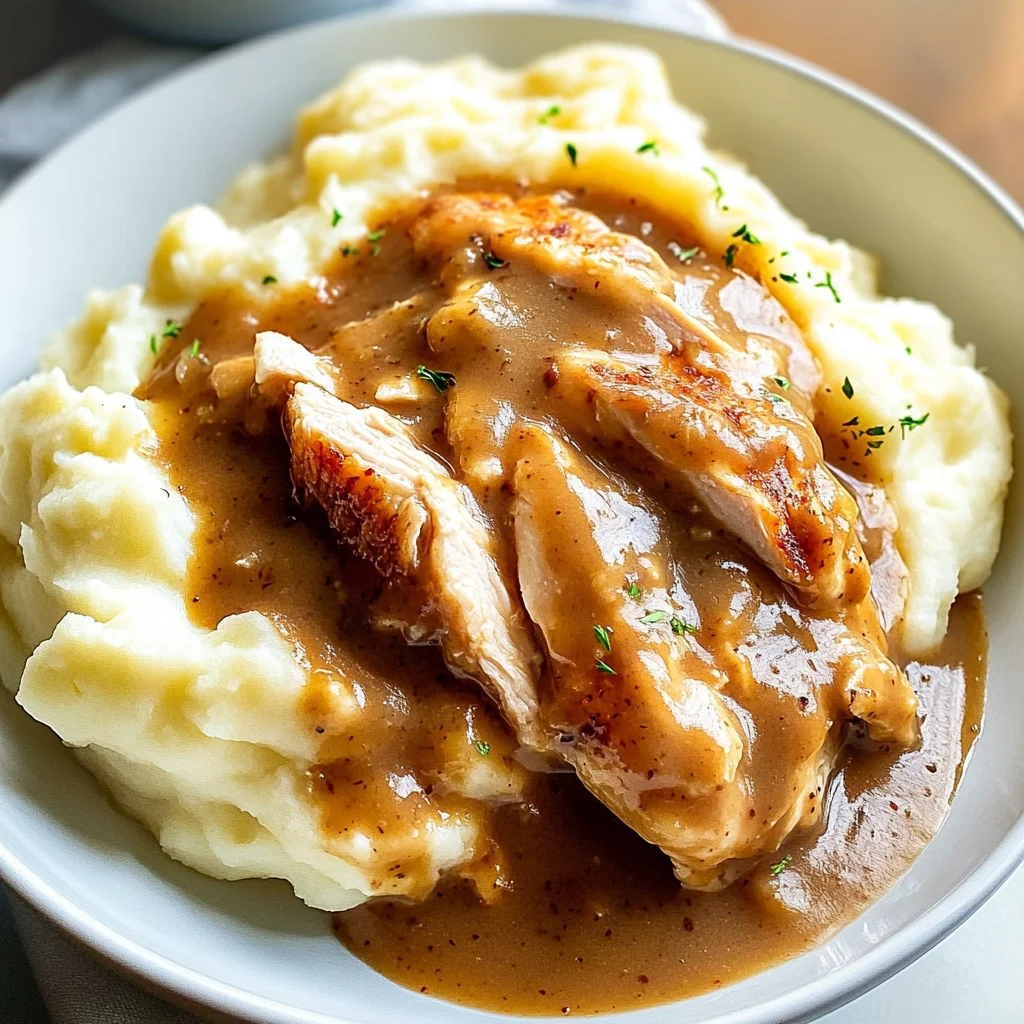 Chicken and Gravy (over mashed potatoes)