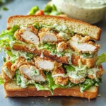 Crunchy Chicken Caesar Sandwich
