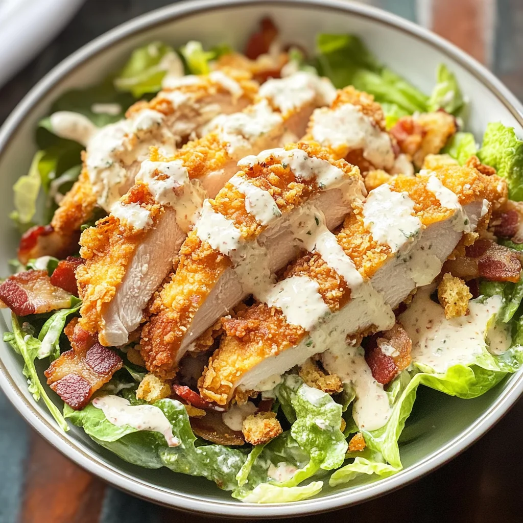 EXTRA Crispy Chicken Caesar Salad