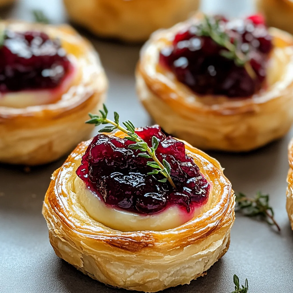Easy Cranberry Brie Bites