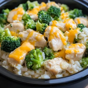 Easy Crockpot Chicken Rice
