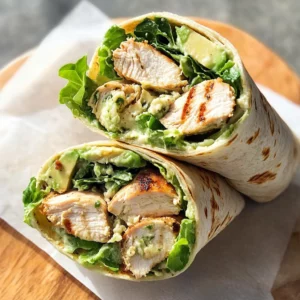 Grilled Chicken Caesar Salad Wraps